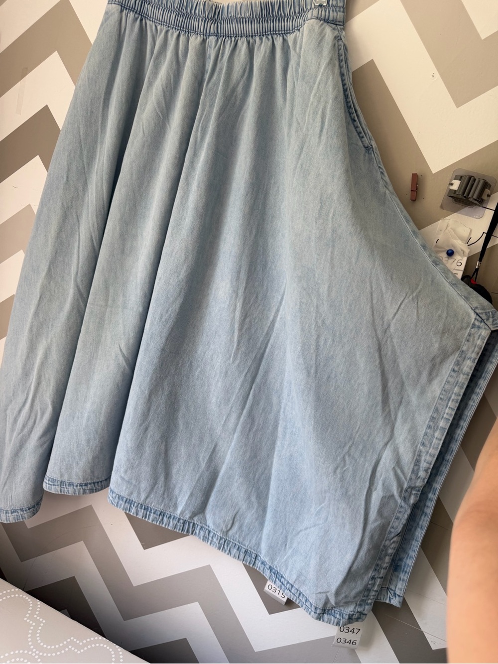 GAP Light Blue Midi Skirt - Picture 8 of 11